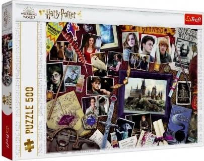 Harry Potter puzzel 500 stukjes Hogwartse bezienswaardigheden Trefl