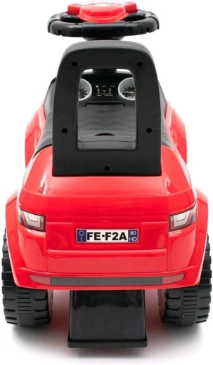 Stable wide wheels and a comfortable backrest