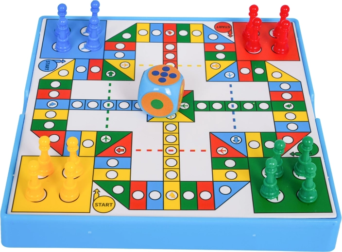 Colorful pieces and clear board