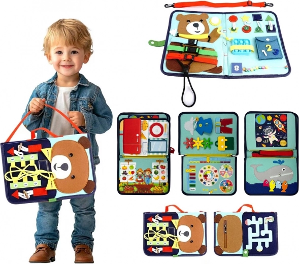 Sensorisches Busy-Buch Bärchen