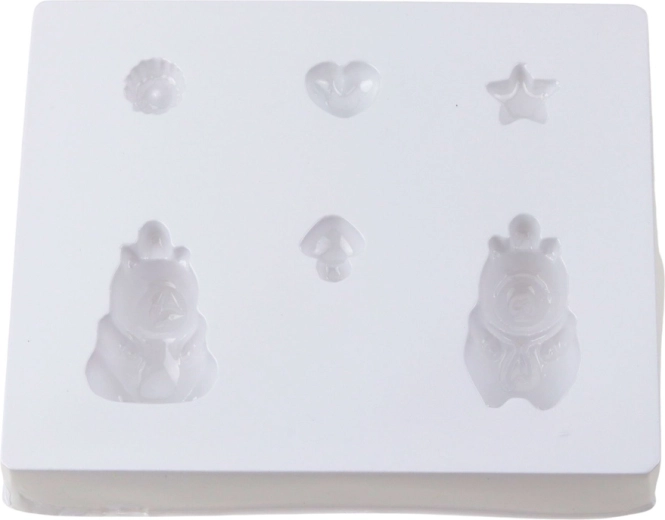Multiple shapes in one silicone mold