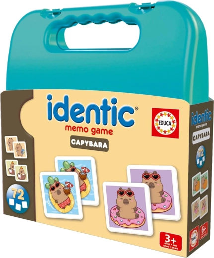 Memoryspel in koffertje Capibara EDUCA (72 kaarten)