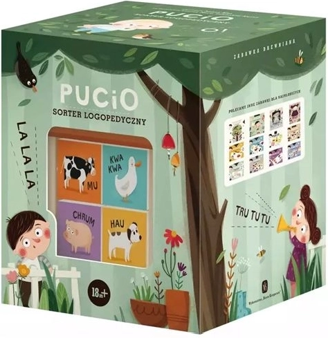 Pucio speech-therapy shape sorter – wooden educational toy house