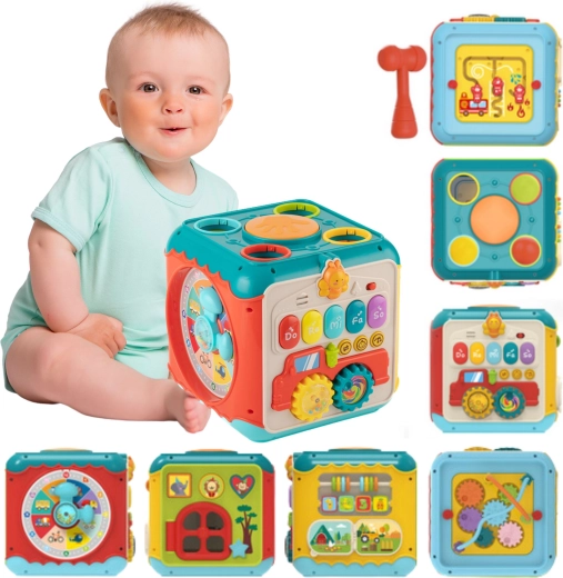 Cube d’activité Montessori 6-en-1