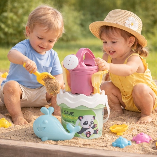 Gerecyclede kunststof en speels design