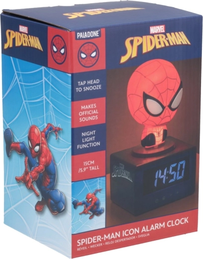 Marvel Spider-Man iconic alarm clock with night light