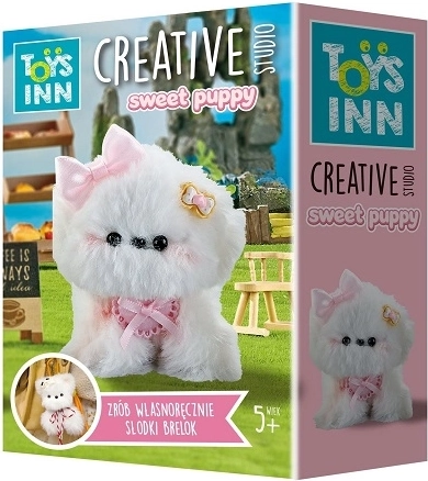 STNUX Sweet Puppy White Dog – DIY Keychain Making Kit