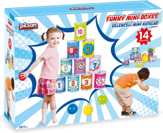 Jeu de renversement de canettes