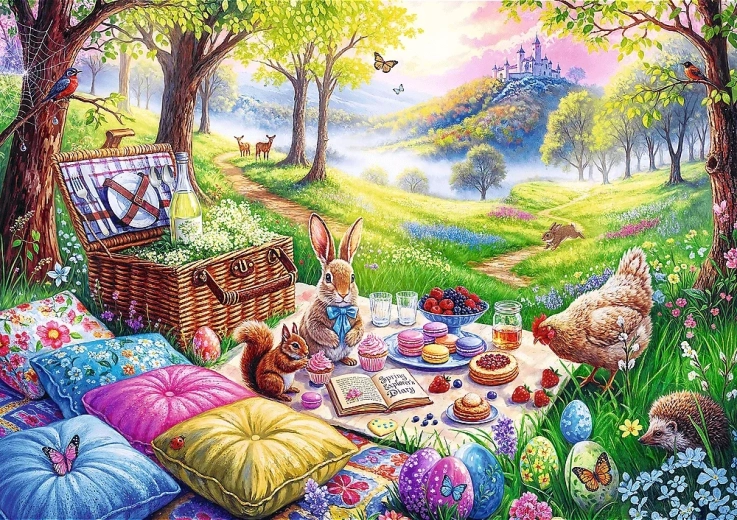Puzzle Picnic in the Meadow 1000 Pieces TREFL
