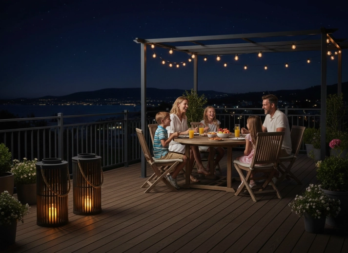 Prête pour les moments en plein air