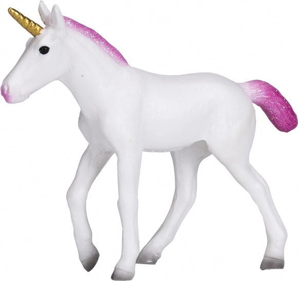 Plastic figuurtje Eenhoorn met roze manen