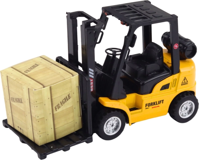 Verstelbare vorken en realistische handling van lading
