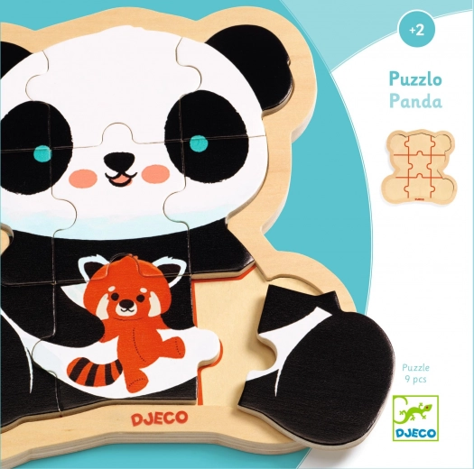 Puzzle en bois Puzzlo Panda de Djeco