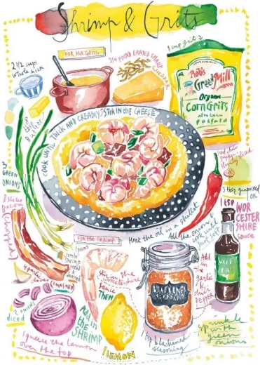 Puzzel garnalen met griesmeel 1000 stukjes MAGNOLIA