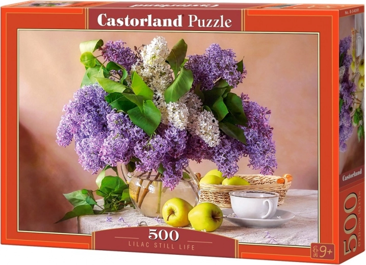 Puzzel 500 stukjes – seringenbloemen in een vaas