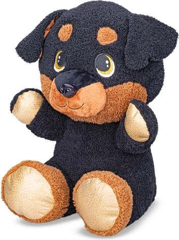 Plush Sitting Rottweiler 16.5 cm