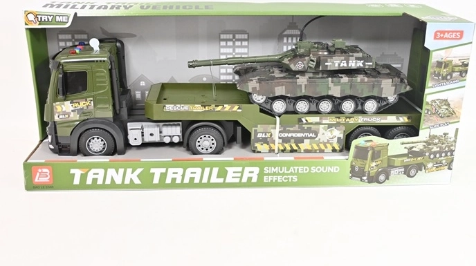 Military truck with sound and tank