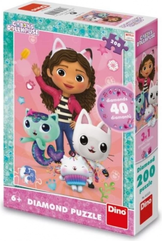 Puzzle ludique 200 pièces avec diamants