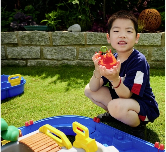 Kurbel zur Erzeugung von Strömungen und Steuerung des Wasserflusses