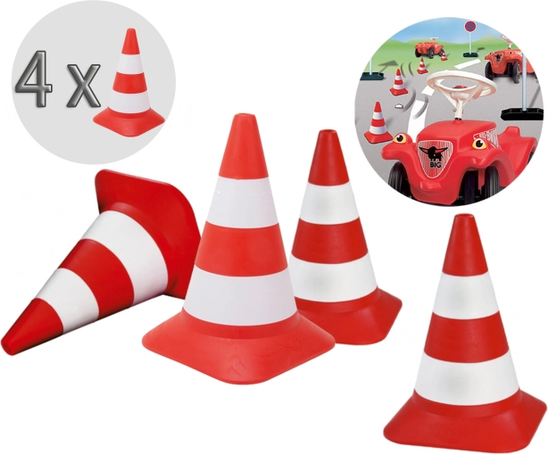 Verkeerskegels set van 4 kegels