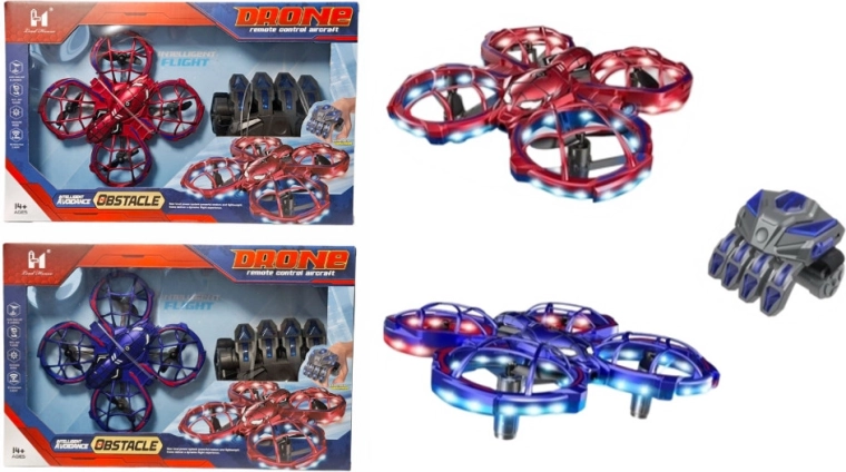 Remote-Control Drone with LED Lighting and Gesture Control