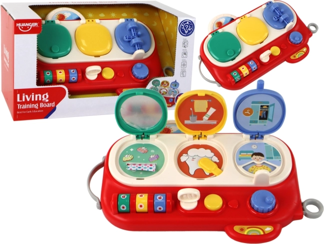 Educatief bord voor kleine ontdekkers Creative Sensory Rood