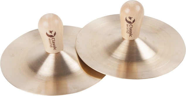 CLASSIC WORLD kindercimbalen 9 cm – 2 stuks