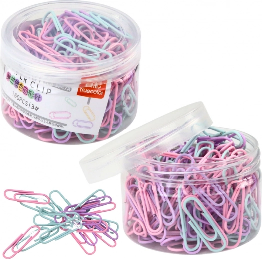 Colored Paper Clips in a Box 160 pcs