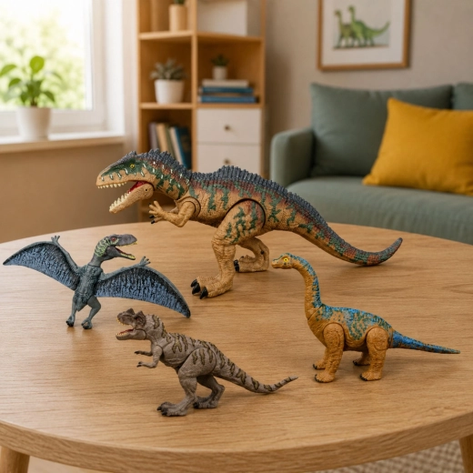 Quatre dinosaures dans un seul emballage