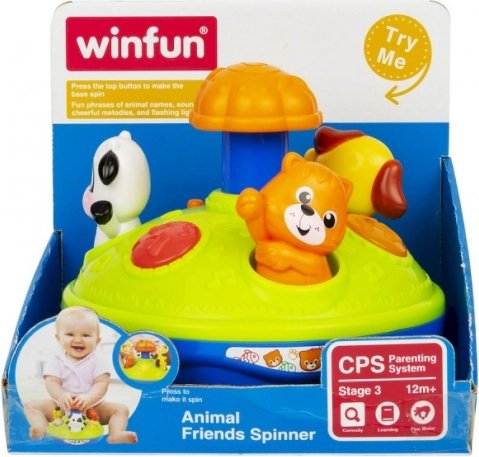 Children's Spinning Top Farm Friends