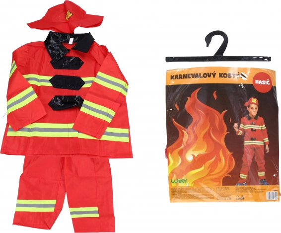 Carnival Firefighter Costume for Kids 110–120 cm