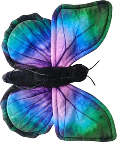 Papillon en peluche Morpho bleu 30 cm