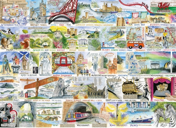 Puzzel Brits en briljant 1000 stukjes GIBSONS