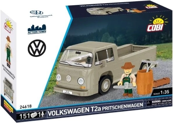 COBI Volkswagen T2a Pritschenwagen – set de construction 1:35 avec figurine