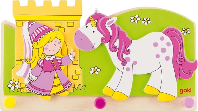 Porte-vêtements Princesse et Licorne