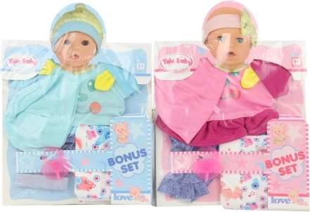 Clothing for 40 cm doll with diaper and pacifier