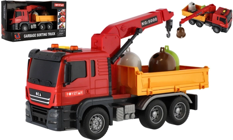 Camion des services municipaux avec grue, lumière et son 27 cm