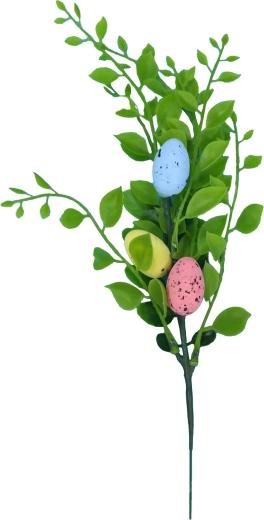 Boxwood sprig with Easter eggs 30 cm