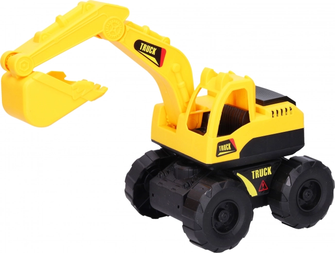 Children's digger with free wheels