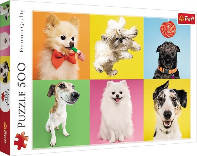 Puzzel Honden Collage 500 stukjes - Trefl