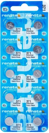 Renata 371 Button Cell Battery 1.55 V (10 pcs)
