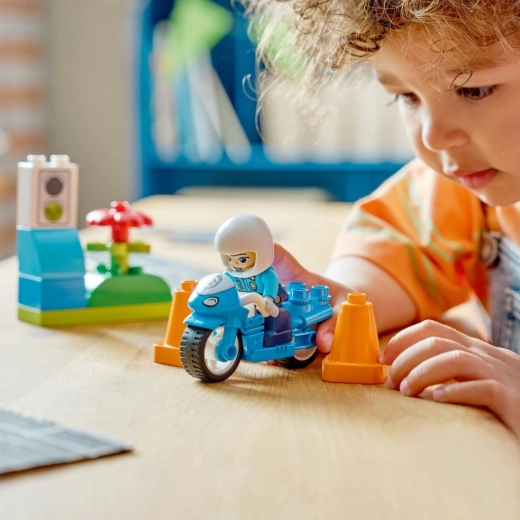 Imaginative play with a police officer