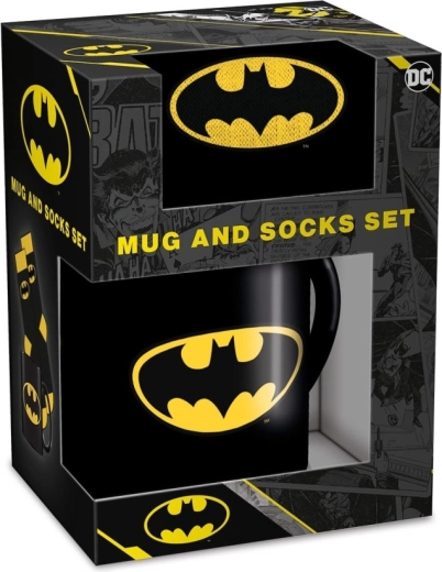 Batman men's gift set mug and socks