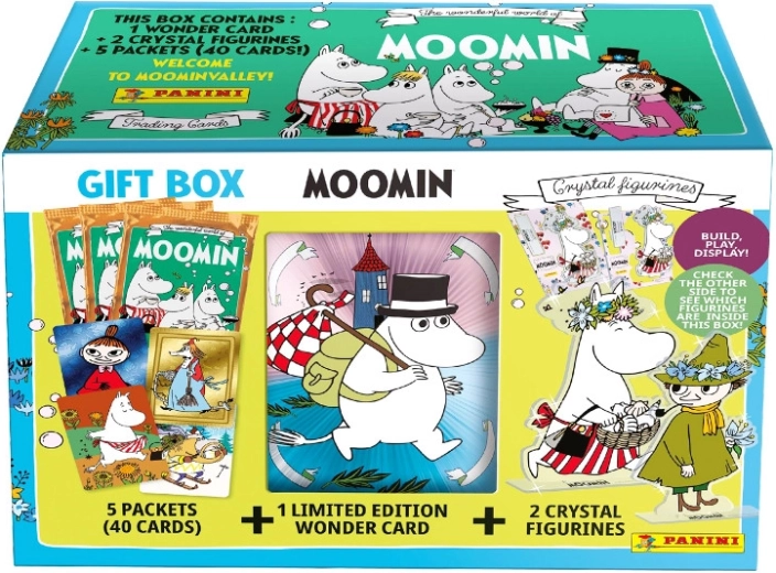 Panini cadeau-box met verzamelkaarten Moomins