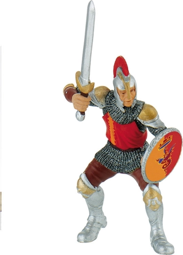 Red knight with sword