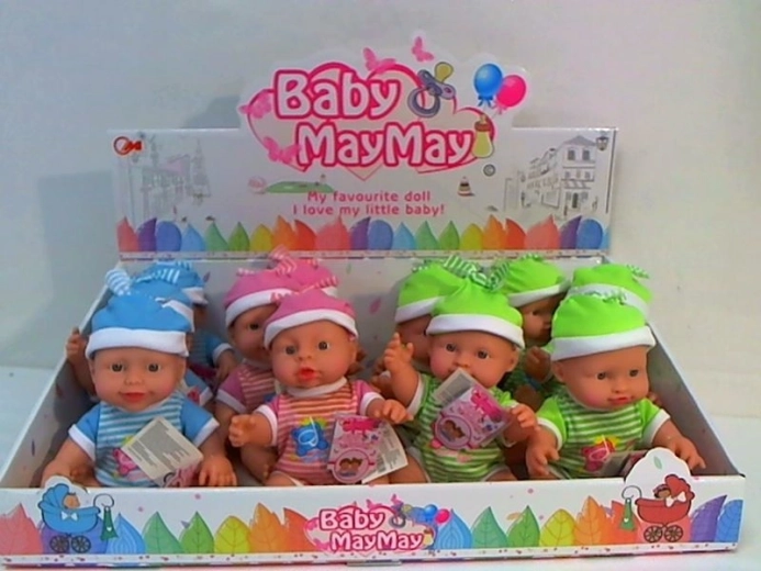 Babypop jongen met geluid 24 cm