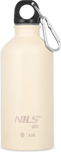 Stainless Steel Travel Bottle NILS Camp 0.55 l beige