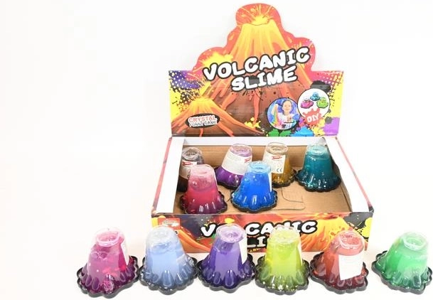 Slime Wulkan children's slime with volcano effect (display 12 pcs)