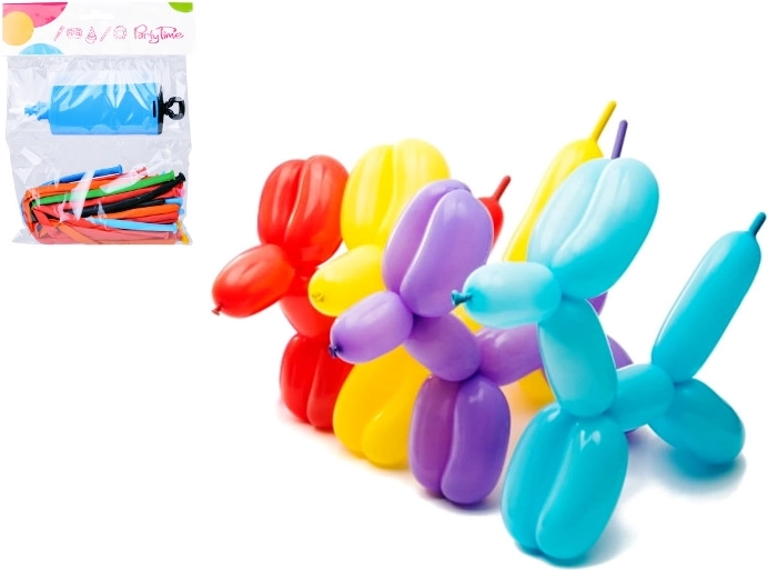 Modelleerballonnen met pompje, 20 stuks