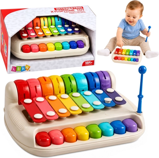 Children’s Xylophone and Piano 2-in-1 with Mallet
